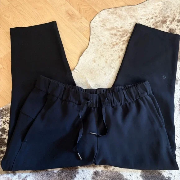 LULULEMON On The Fly Crop Pants In Black Size 10 - Picture 3 of 8